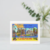 Pueblo Colorado COヴィンテージラージレター ポストカード (スタンド正面)