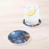 Pueblo de noche con luces y faroles コースター (側面)