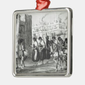 Pueblo de Zuniのバッファローのダンス メタルオーナメント (左)