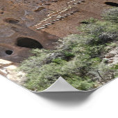 Pueblo Ruins in Bandelier National Monument, N.M. ポスター (角)