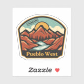 Pueblo West，コロラドステッカー シール (シート)