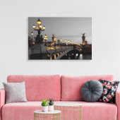 Puente Alexander III, Paris キャンバスプリント (インサイチュ (リビング))