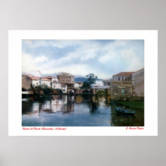 Puente del Puerto (Camariñas. A Coruña) ポスター (正面)