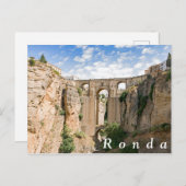 Puente Nuevo.のロンダの"Elターヨ" ポストカード (正面/裏面)