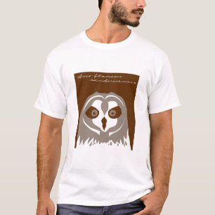 Pueo、かハワイの短い耳付つきのフクロウ Tシャツ