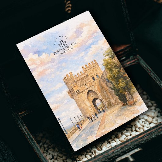 Puerta del Sol, Sun Gate, Toledo, Spain | Memory ポストカード