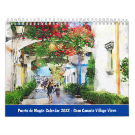 Puerto de Mogán Calendar 2026 – Gran Canaria Villa カレンダー