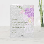 Puerto Mader Sheer Bow  Will You Be My Bridesmaid  カード (裏面)