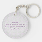 Puerto Madero bow and Bouquet Maid-of-Honor button キーホルダー (裏面)