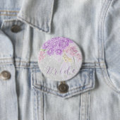 Puerto Madero sheer bow and flower Brides Button 缶バッジ (インサイチュ)