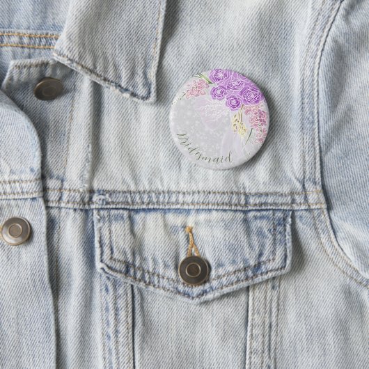 Puerto Madero sheer bow Bouquet bridesmaid button 缶バッジ (インサイチュ)