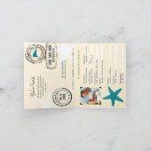 Puerto Plataのドミニカ共和国結婚する| 招待状 (内部)