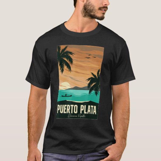 Puerto Plata vacation Puerto Plata souvenirs Domin Tシャツ (正面)