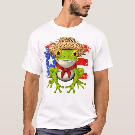 Puerto Rican Coqui Frog Tシャツ (正面)