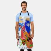 Puerto Rican Cultural Cooking Gift Apron エプロン (着用した状態)