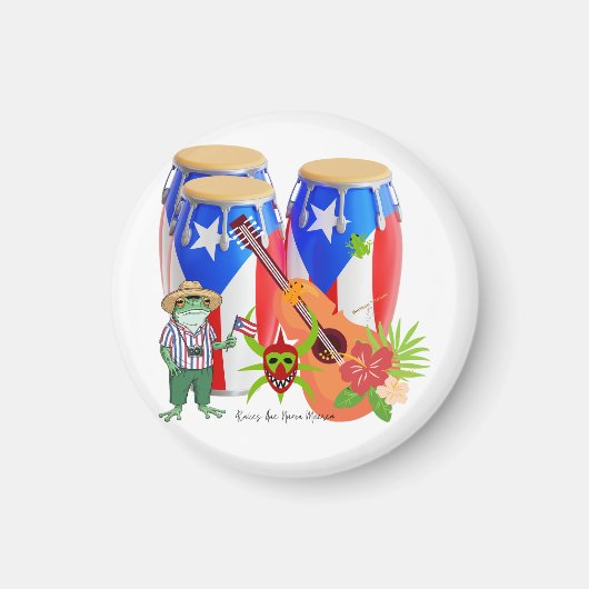 Puerto Rican Cultural Home Accent Magnet マグネット (正面)