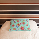 Puerto Rican Flag & Flor de Maga 枕カバー