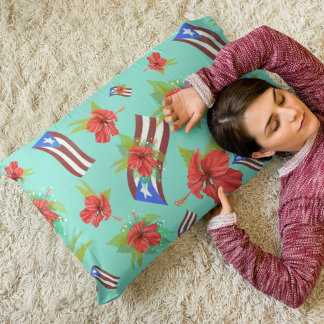 Puerto Rican Flag & Flor de Maga 枕カバー