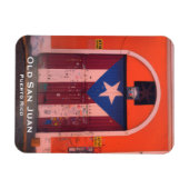 Puerto Rican Flag - Old San Juan - Boricua! マグネット (横)