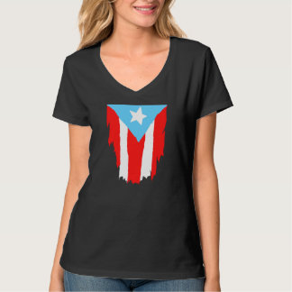 Puerto Rican flag Tシャツ