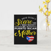 Puerto Rican Funny Quote Puerto Rico Pride Distres カード (黄色い花)