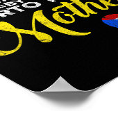 Puerto Rican Funny Quote Puerto Rico Pride Distres ポスター (角)