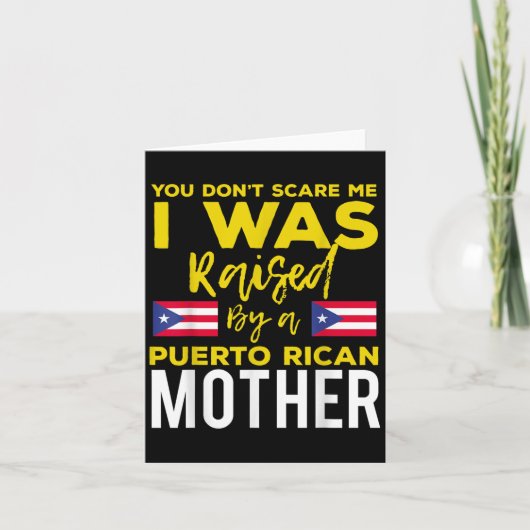Puerto Rican Joke Quote Puerto Rico Pride  カード (正面)