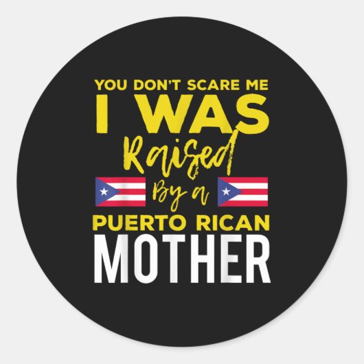 Puerto Rican Joke Quote Puerto Rico Pride  ラウンドシール (正面)