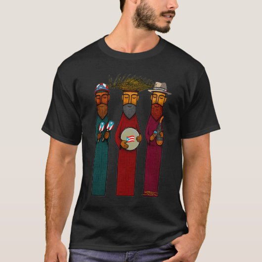 Puerto Rican Three Kings with Musical Parranda Tシャツ (正面)