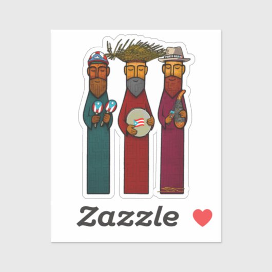 Puerto Rican Three Wise Men – Parranda シール (シート)