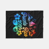 Puerto Rico 2026 Vacation Beach Tie Dye Trip Summe フリースブランケット (正面(横))