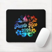 Puerto Rico 2026 Vacation Beach Tie Dye Trip Summe マウスパッド (マウス)