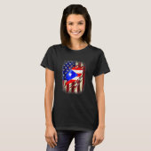 Puerto Rico american flag Tシャツ (正面フル)