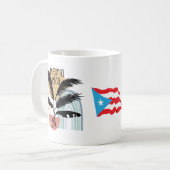 Puerto Rico BOHO Tropical コーヒーマグカップ (正面左)
