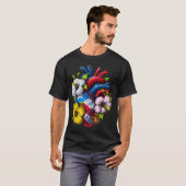 Puerto Rico Boricua Heart Tシャツ (正面フル)