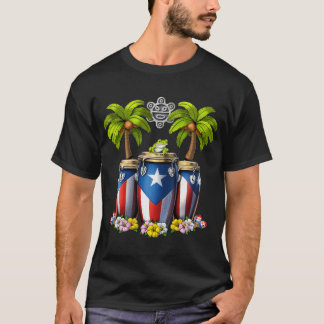 Puerto Rico Boricua Taino Sun Tシャツ