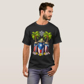 Puerto Rico Boricua Taino Sun Tシャツ (正面フル)