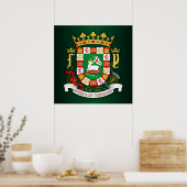 Puerto Rico COA ポスター (キッチン)