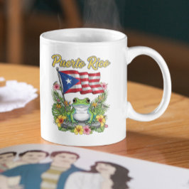 Puerto Rico Coquí Frog Boricua Pride コーヒーマグカップ