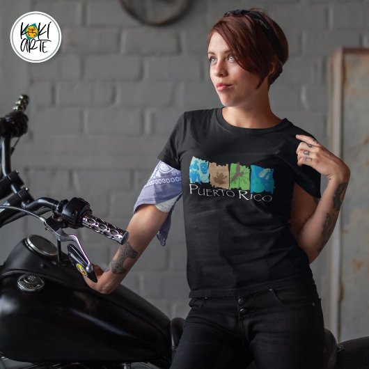 Puerto Rico Cultural Icons Tシャツ
