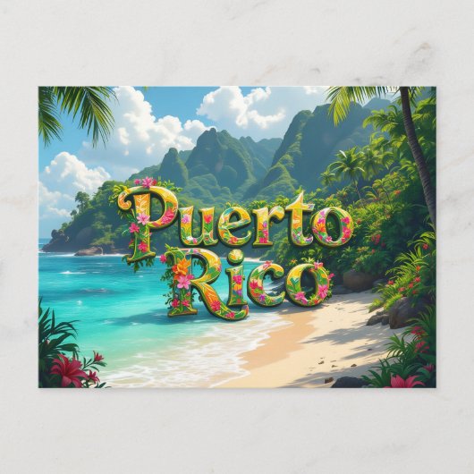 Puerto rico dreaming ポストカード (正面)