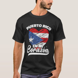 Puerto Rico En Mi Corazã³N Tシャツ