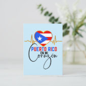 Puerto Rico en mi Corazon Puerto Rican Pride  ポストカード (スタンド正面)