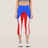 Puerto Rico Flag カプリレギンス (正面)