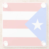 Puerto Rico Flag ガラスコースター (裏面)
