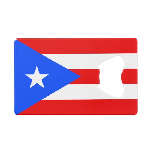 Puerto Rico Flag クレジットカード栓抜き (正面(横))