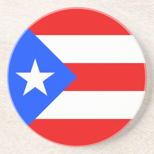 Puerto Rico Flag コースター (正面)