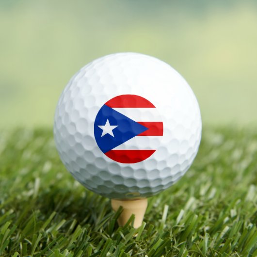 Puerto Rico flag ゴルフボール (インサイチュ 木)