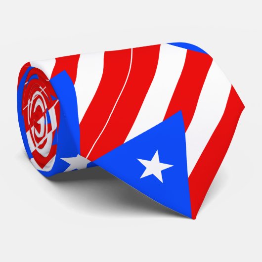Puerto Rico Flag ネクタイ (ロール)