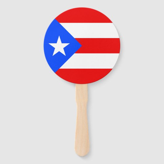 Puerto Rico Flag ハンドファン (正面)
